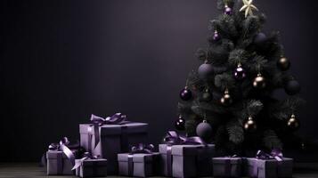 christmas tree with gifts photo