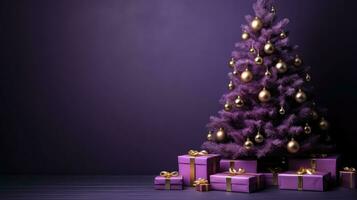 christmas tree with gifts photo