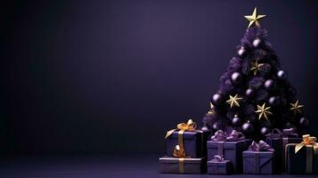 christmas tree with gifts photo