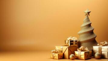 christmas tree with gifts photo