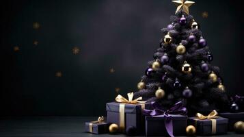 christmas tree with gifts photo