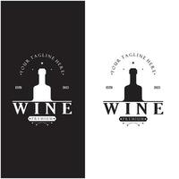 Wine logo design template.vector illustration of icon-vector vector