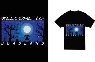 Halloween T-shirt Design for Halloween Lovers vector