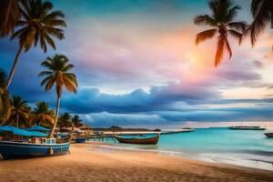 el playa en dominicana generado por ai foto