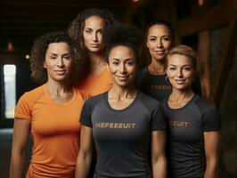 Photograph of Women who lift empower themselves AI Generative photo