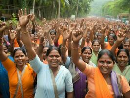 Photograph of Women who lift empower themselves AI Generative photo