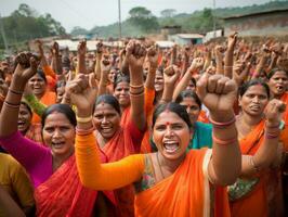 Photograph of Women who lift empower themselves AI Generative photo