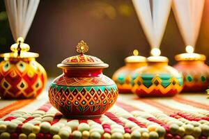 indian wedding decor ideas. AI-Generated photo