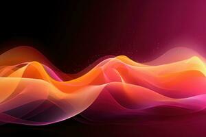 a visual of music waves from an orange background photo