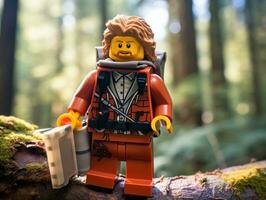 el épico búsqueda de Lego aventureros ai generativo foto