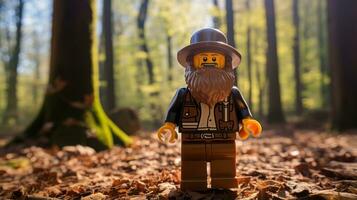 The epic quest of LEGO adventurers AI Generative photo