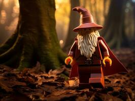 The epic quest of LEGO adventurers AI Generative photo