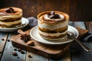 el mejor café postres generado por ai foto