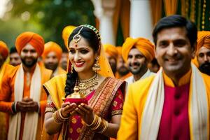 indian wedding in jaipur. AI-Generated photo