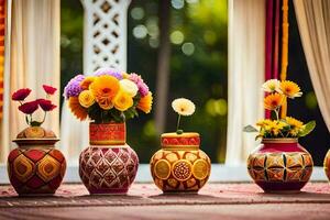 indian wedding decor ideas. AI-Generated photo