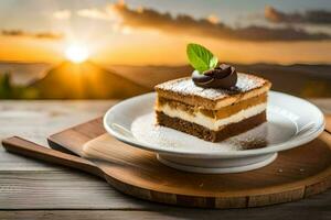 the best dessert in the world is a piece of cake. AI-Generated photo