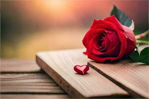 the rose is the symbol of love and romance. AI-Generated photo