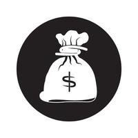 money sack or treasure icon vector