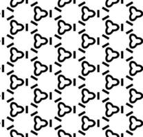 Black and white seamless abstract pattern. Background and backdrop. Grayscale ornamental design. Mosaic ornaments. Vector graphic illustration.