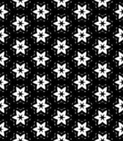 Black and white seamless pattern texture. Greyscale ornamental graphic design. Mosaic ornaments. Pattern template. vector