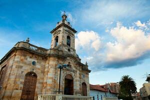 San Miguel Arcangel Church located in the Jaime Rook park in the city of Paipa photo