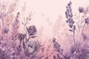 Abstract lavender blush background. Generative Ai photo