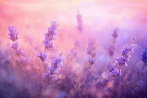 Abstract lavender blush background. Generative Ai photo