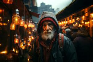 un fotógrafo capturar sincero momentos de todos los días vida, utilizando el cámara como un herramienta a Rápido su único punto de vista y artístico visión. generativo ai foto