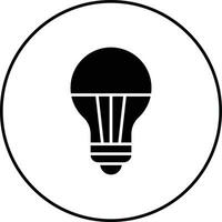 icono de vector de lámpara led