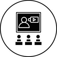 Video Conference Vector Icon