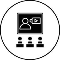 Video Conference Vector Icon