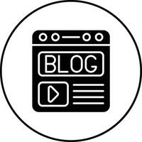 icono de vector de blogs