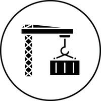 Container Crane Vector Icon