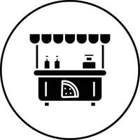 Pizza Stall Vector Icon