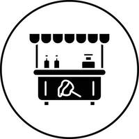 Toffee Apple Stall Vector Icon