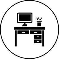 Desktop Table Vector Icon