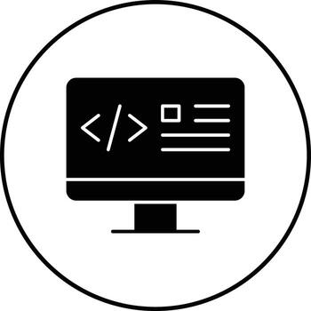 Web Coding Vector Icon
