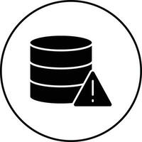 Database Alert Vector Icon