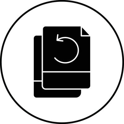 File Backup Vector Icon