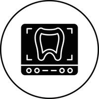 Tooth Xray Vector Icon