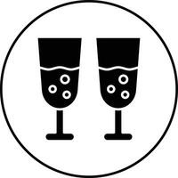 Drink Glasses Vector Icon