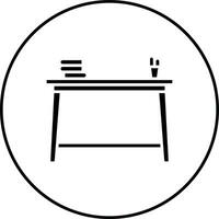 School Desk Vector Icon