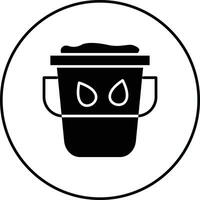 Water Bucket Vector Icon