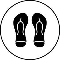 icono de vector de chanclas