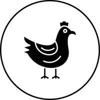 icono de vector de pollo