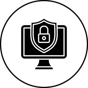 Computer Security Vector Icon