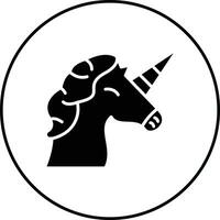 icono de vector de unicornio