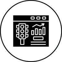 Website Traffic Vector Icon