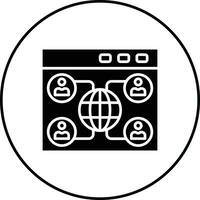 User Networking Vector Icon