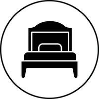 Single Bed Room Vector Icon